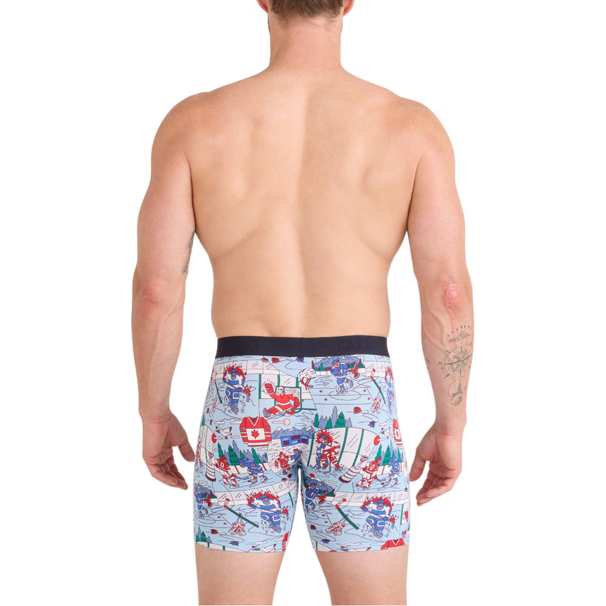 Saxx SAXX Men's 2 pk Vibe Xtra Boxer Briefs MITTS AND LUMBER/BLACK M Mens Boxer Brief Underwear