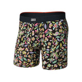 Saxx Saxx Men's Vibe Xtra Soft Comfort Boxer Brief Fly - Amate Garden-Black Amate Garden-Black S Mens Boxer Brief Underwear