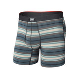Saxx Saxx Men's Vibe Xtra Soft Comfort Boxer Brief Fly - Baja Stripe- Dark Sage Baja Stripe- Dark Sage S Mens Boxer Brief Underwear