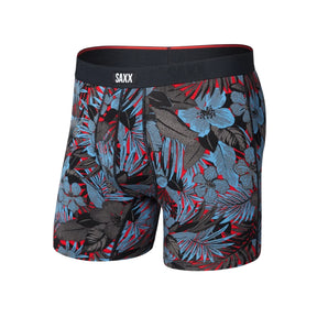 Saxx Saxx Men's Vibe Xtra Soft Comfort Boxer Brief Fly - Night Garden- Red Hot Night Garden- Red Hot S Mens Boxer Brief Underwear