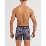 Saxx Saxx Men's Vibe Xtra Soft Comfort Boxer Brief Fly - Night Garden- Red Hot Night Garden- Red Hot S Mens Boxer Brief Underwear