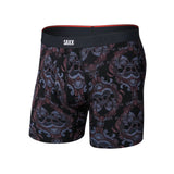 Saxx Saxx Men's Vibe Xtra Soft Comfort Boxer Brief Fly - Skull Brocade- Black Skull Brocade- Black S Mens Boxer Brief Underwear