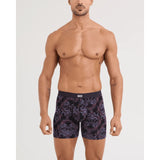 Saxx Saxx Men's Vibe Xtra Soft Comfort Boxer Brief Fly - Skull Brocade- Black Skull Brocade- Black S Mens Boxer Brief Underwear