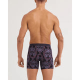 Saxx Saxx Men's Vibe Xtra Soft Comfort Boxer Brief Fly - Skull Brocade- Black Skull Brocade- Black S Mens Boxer Brief Underwear