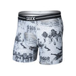 Saxx Saxx Men's Volt Breathable Mesh Boxer Brief - Gridiron Action - Grey Heather Gridiron Action- Grey Hthr S Mens Boxer Brief Underwear