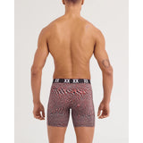 Saxx Saxx Men's Multi-Sport Mesh Boxer Brief Fly - Hyperspace - Red Hot Hyperspace-Red Hot S Mens Boxer Brief Underwear