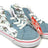 Vans Vans Sk8 Hi Zip Kids Shoes BLUE-WHITE 1 Youth Girls High Tops 5T-13T & 1-7 US Size