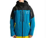 Burton Burton Men's [ak] Swash GORE‑TEX 2L Jacket -True Black/Blue True Black / Blue Teal / Atomic Yellow L Mens Gore-Tex Jackets