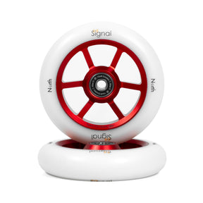North Scooters North Signal Wheels V3 - 24mm - G6 Red / White PU