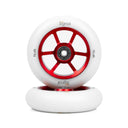 North Scooters North Signal Wheels V3 - 30mm - G6 Red / White PU 115x30mm Scooter Wheels