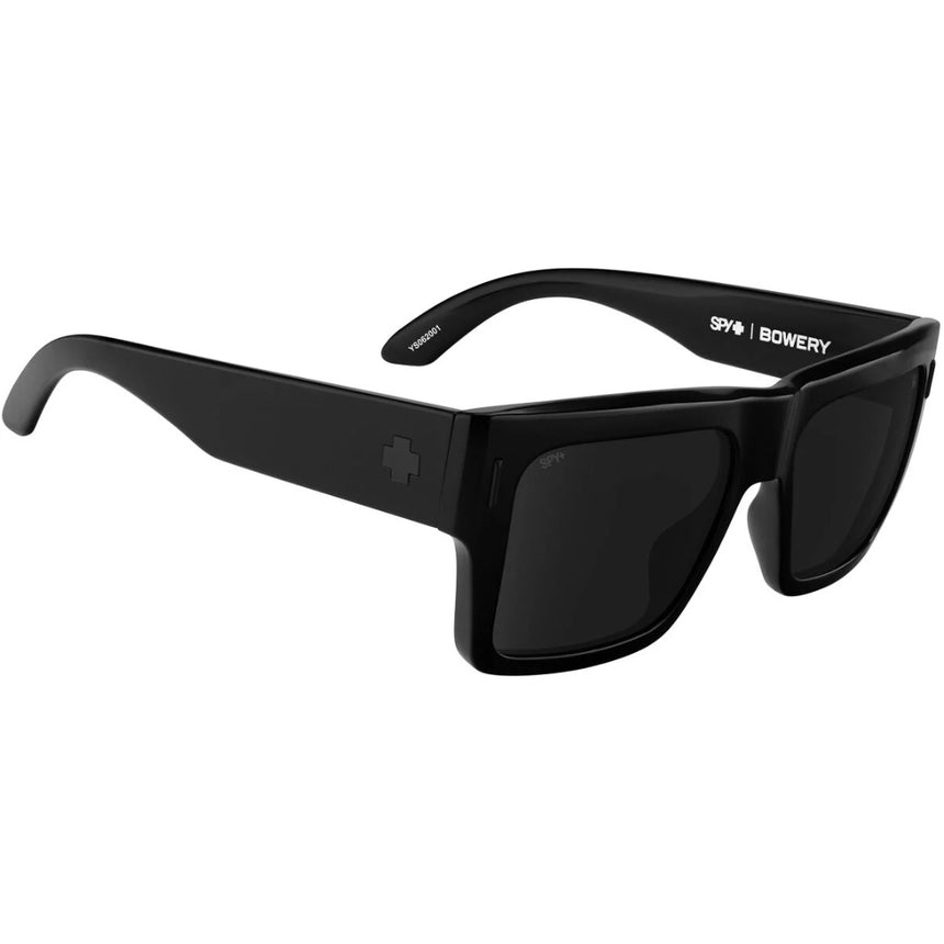 Spy Spy Bowery - Gloss Black/ Happy Gray Polar Murdered Out Black Mens Sunglasses Lifestyle