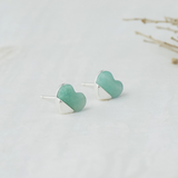 Glee Seashell Heart Studs