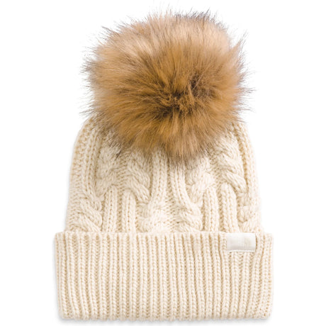 The North Face The North Face Women's Oh Mega Fur Pom Beanie Gardenia White OS Womens Toques