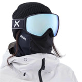 Anon Unisex M4S Goggles (Toric) + Bonus Lens + MFI® Face Mask - Black/Perceive Variable Blue Black/Perceive Variable Blue One Size Mens Goggles Complete