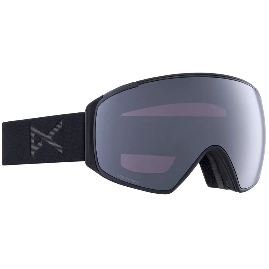 Anon Unisex M4S Goggles (Toric) + Bonus Lens + MFI® Face Mask - Smoke/Perceive Sunny Onyx Smoke/Perceive Sunny Onyx NA Mens Goggles Complete
