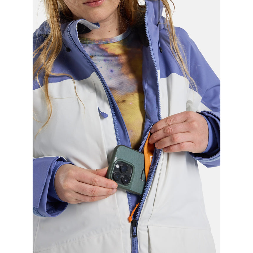 Burton Women's Prowess 2.0 2L Jacket - Slate Blue / Stout White