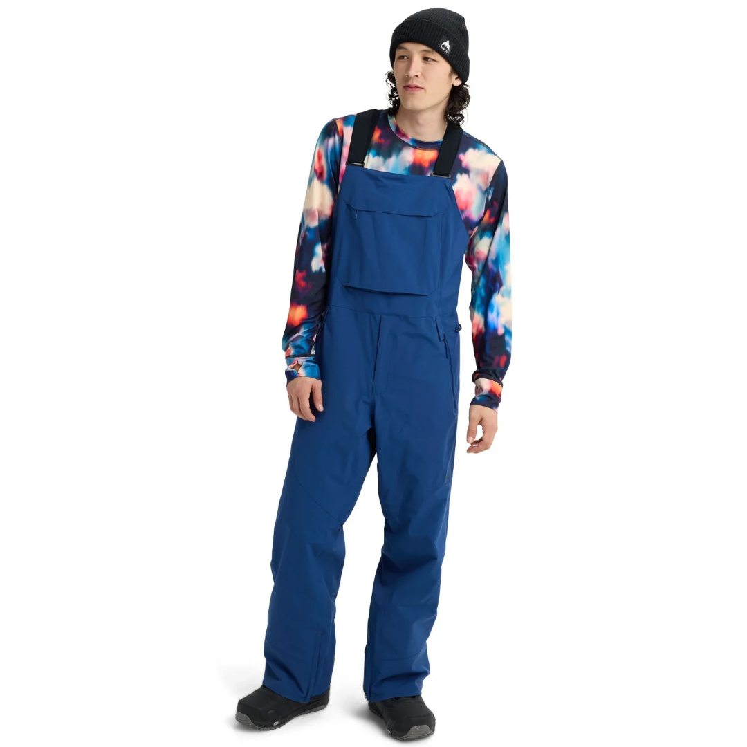 Burton Burton Men's Reserve 2L Stretch Bib Pants - Nightfall Nightfall S Mens Snowboard Bib Pants