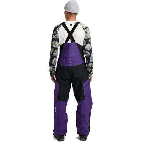 Burton Burton Men's Reserve GORE-TEX® 2L Bib Pants - Prism Violet/True Black Prism Violet/True Black XS Mens Snowboard Bib Pants