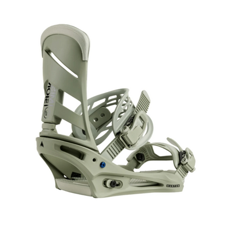 Burton Burton Men's Mission Re:Flex Snowboard Bindings - Talc Green Talc Green M Mens Snowboard Bindings