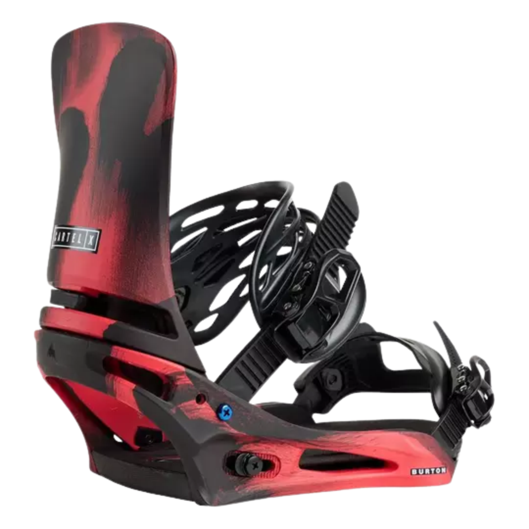 Burton Burton Men's Cartel X Snowboard Bindings - Black / Red Black / Red M Mens Snowboard Bindings