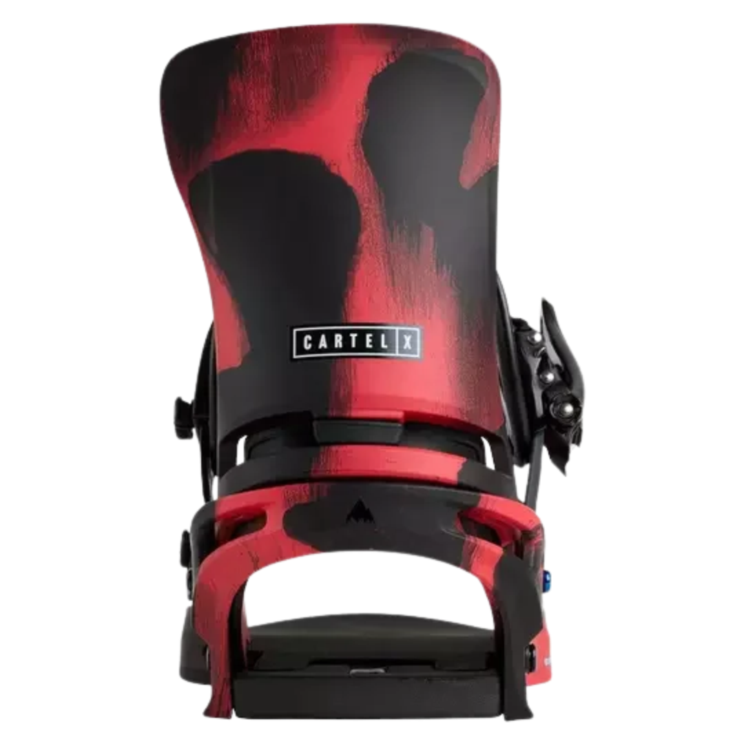 Burton Burton Men's Cartel X Snowboard Bindings - Black / Red Black / Red M Mens Snowboard Bindings