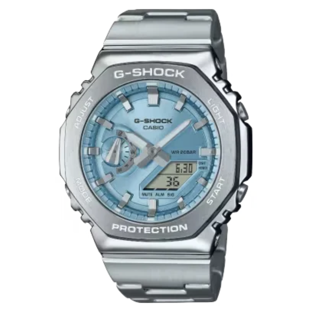 G Shock GM-2110D-2A Watch Mens Analog Metal Band