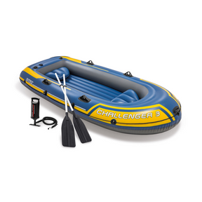 Intex Intex Challenger 3 Boat Set Blue 1SZ Inflatable Boats
