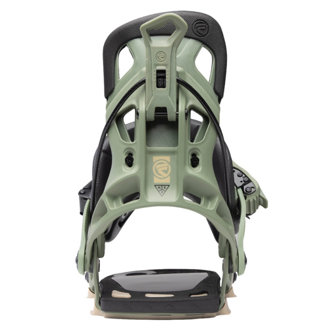 Flow Men's Fusion NX2 Snowboard Bindings- Olive