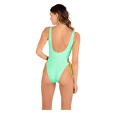 Hurley Women's Solid Scrunch Cheeky One Piece