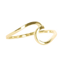 Pura Vida Pura Vida Crashing Waves Ring Gold 6 Jewelry