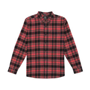 Volcom Volcom Men's Caden Plaid LS Cranberry S Mens Flannel Long Sleeve Shirts