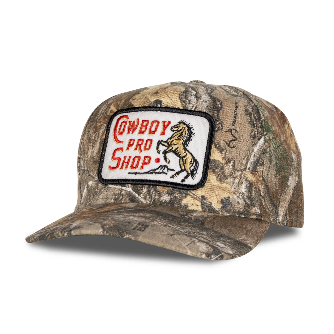 Sendero Provisions Co. Sendero Cowboy Pro Shop Hat White/Green 1SZ Mens Hats Flat Brim