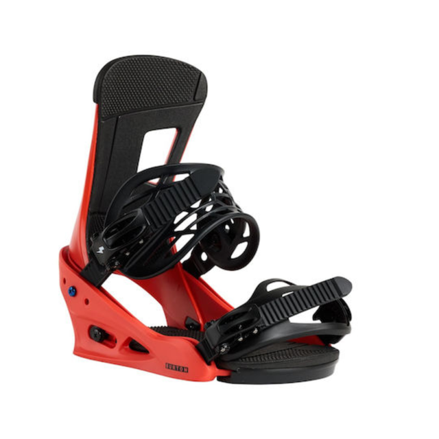 Burton Men's Freestyle Re:Flex Snowboard Bindings - Fiesta Red Fiesta Red L Mens Snowboard Bindings