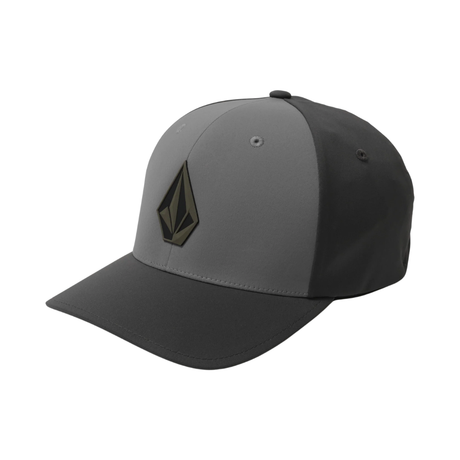 Volcom Volcom Men's Stone Tech Flexfit Delta Hat Black S/M Mens Hats Flat Brim