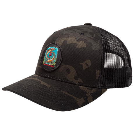 RDS RDS Men's Snapback Brookie Hat Black Camo S/M Mens Hats Curved Brim
