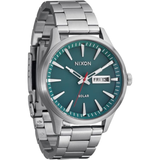 Nixon Nixon Men's Sentry Solar Stainless Steel Watch Mens Analog Metal Band