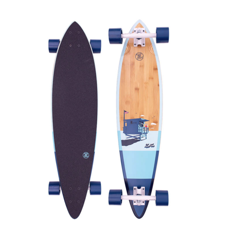 ZFlex ZFlex Cruiser Pintail Bamboo 38" Bamboo 38" Longboard Complete - Top Mount