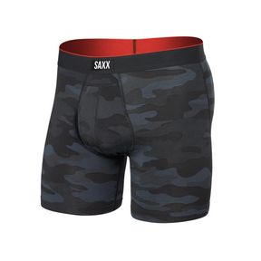 Saxx Saxx Men's Multi-Sport Mesh Boxer Brief Fly - Remote Camo-Faded Black Remote Camo-Faded Black M Mens Boxer Brief Underwear