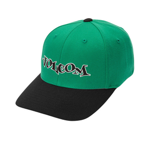 Volcom Volcom Boys Demo Flexfit Hat Synergy Green OS Youth Boys Hats 8 to 14 years