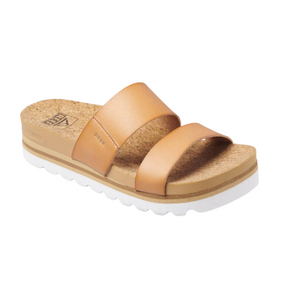 Reef Reef Womens Cushion Vista Hi Natural 6 Womens Slip on Sandals 5 to 11