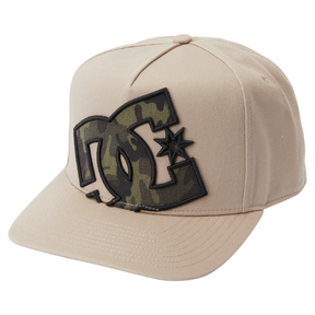 DC DC Men's Heardnotts Snapback Hat Plaza Taupe 1SZ Mens Hats Flat Brim