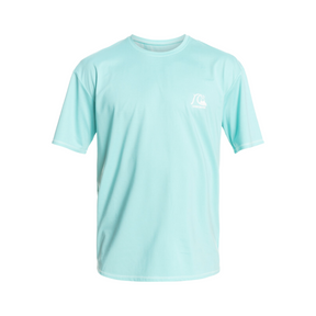 Quiksilver Quiksilver Men's Heritage Heather Short Sleeve UPF 50 Surf T-Shirt Angel Blue Heather M Mens Rashguards Swim Shirts