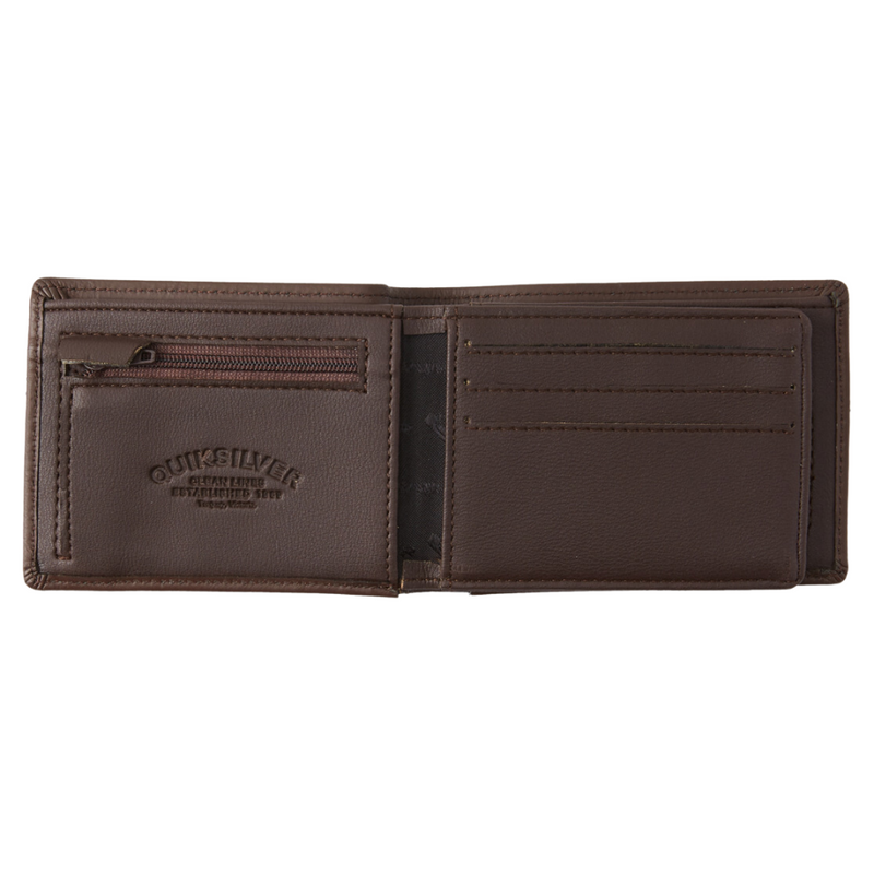 Quiksilver Men's Mac Tri-Fold Leather Wallet