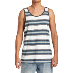 RVCA RVCA Men's Polanco Stripe Tank Top Antique White S Mens Sleeveless Shirts