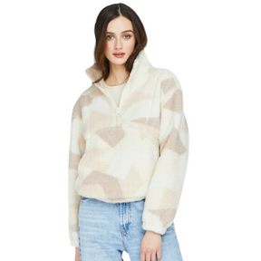 Gentle Fawn Gentle Fawn Caleb Sweater Cream Stained Glass S Womens Pull Over Hoodies