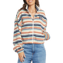 Roxy Roxy Women's Dawn To Dusk Full Zip Blue Surf Blanket Stripe S Womens Zip Up Hoodies