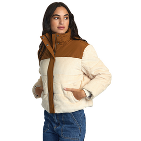RVCA RVCA Women's Eezeh Peaasy Puffer Jacket Latte S Womens Jackets