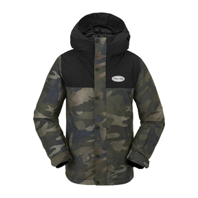 Volcom Volcom Boy's Stone .91 Ins Jacket Cloudwash Camo S Youth Boys Snowboard Jackets