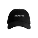Brunette The "BRUNETTE" Baseball Cap Washed Black OS Womens Hats Baseball