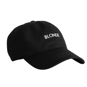 Shopnomads The "BLONDE" Baseball Cap Washed Black OS Womens Hats Baseball